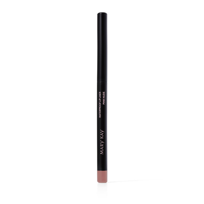Capped Mary Kay Waterproof Lip Liner in Pink Nude against plain background image number null